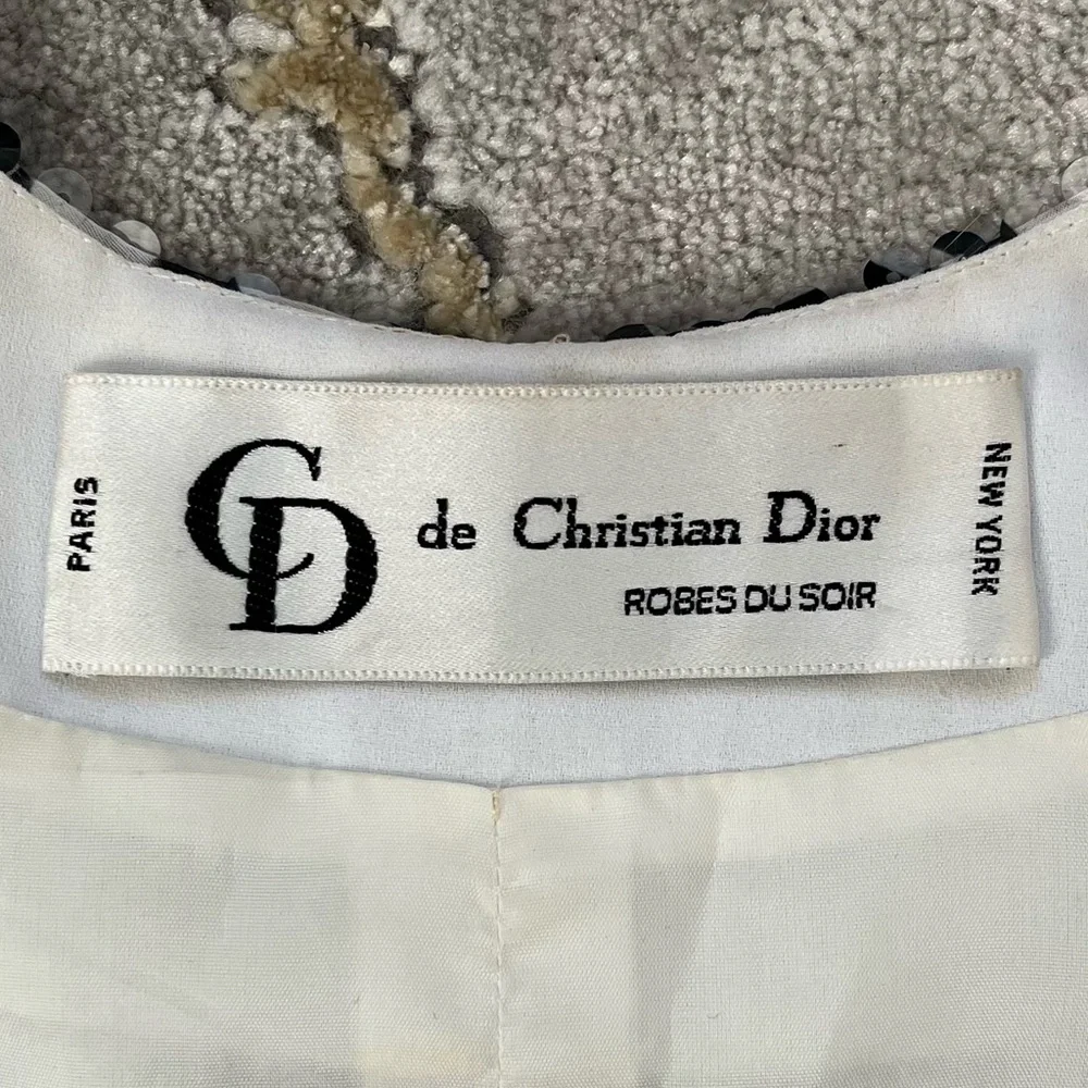 Rare vintage Christian Dior Robes Du Soir 80s zebra print sequin blazer coat 🦓